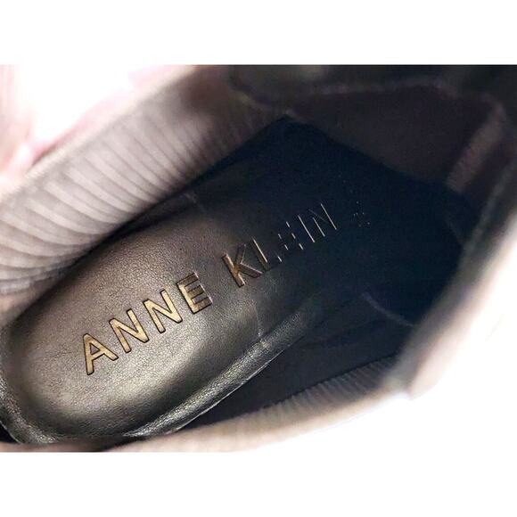 BOOTS/SHOES-ANKLE-Anne Klein-iFlex-Slip On-Parson-Tan Suede-Block Heel-Size 7M - Picture 9 of 16